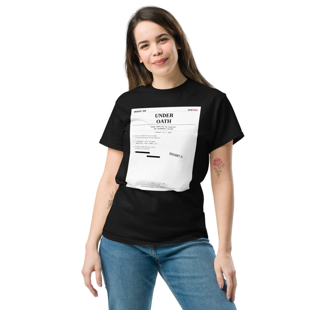 ARCHIVE 009 — Under Oath Black T-Shirt
