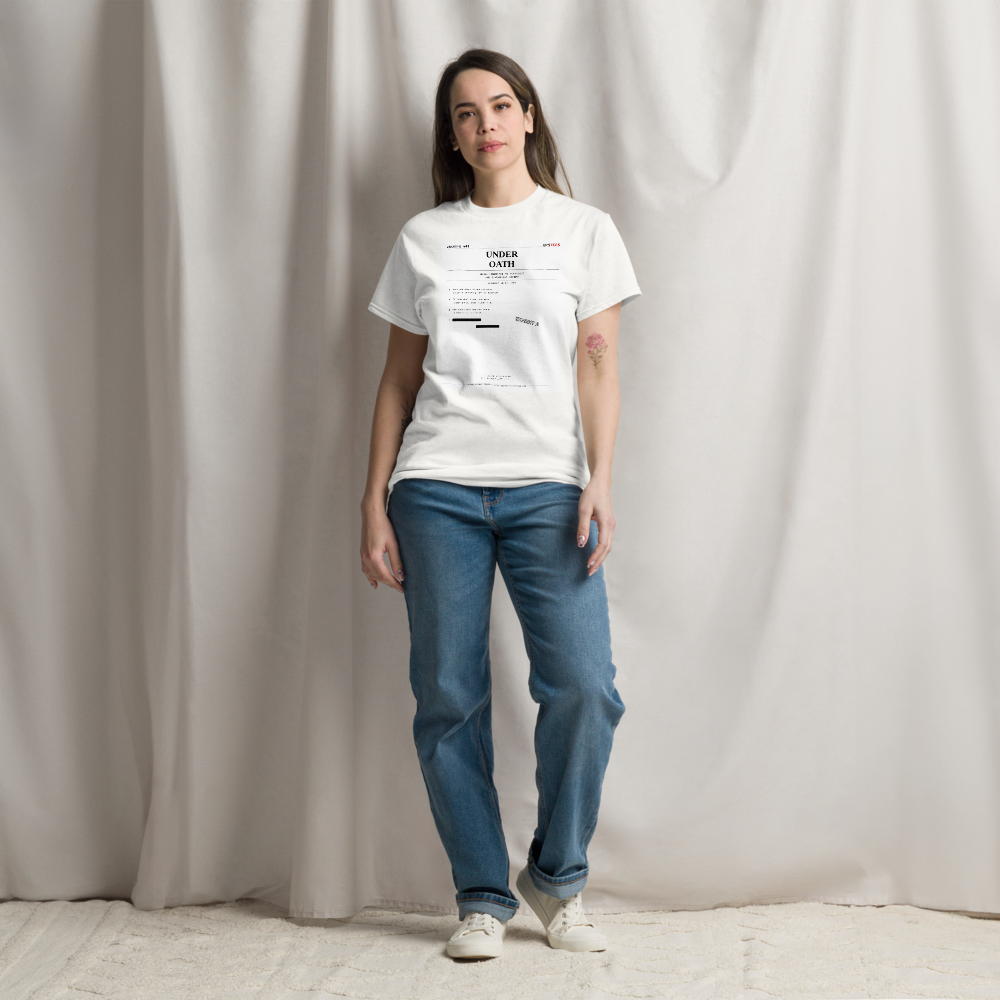 ARCHIVE 009 — Under Oath White T-Shirt