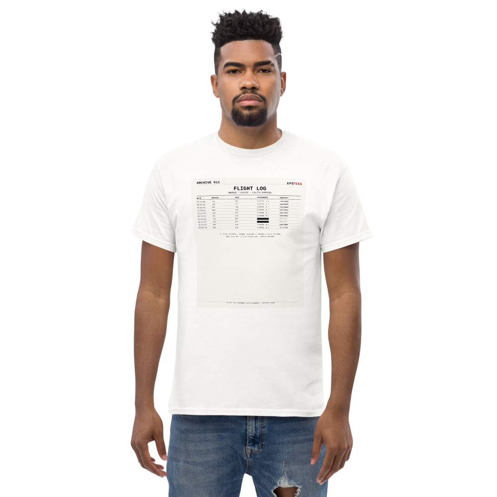 ARCHIVE 011 — Flight Log White T-Shirt