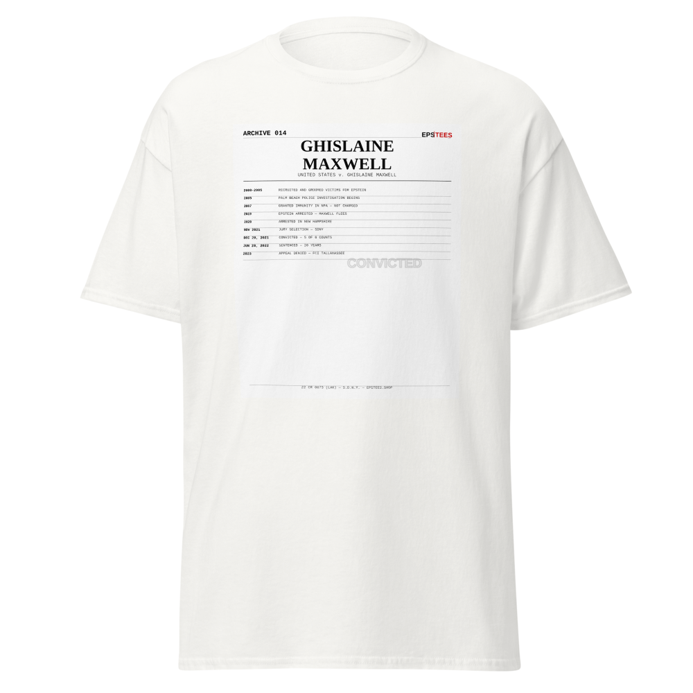 ARCHIVE 014 — Maxwell White T-Shirt
