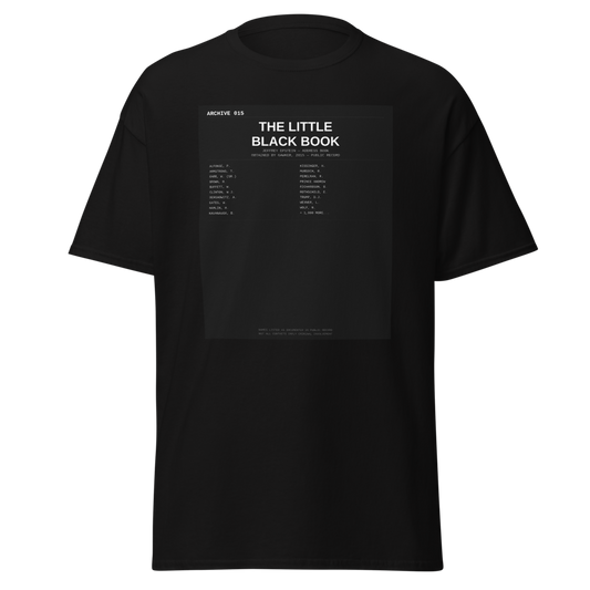 ARCHIVE 015 — Black Book Black T-Shirt