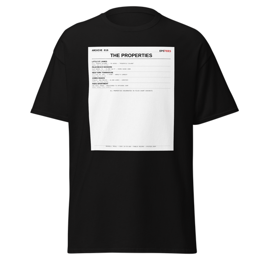 ARCHIVE 016 — Properties Black T-Shirt