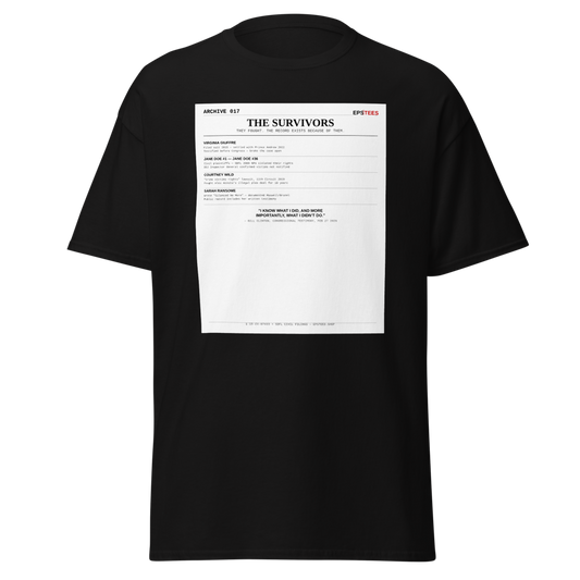 ARCHIVE 017 — Survivors Black T-Shirt