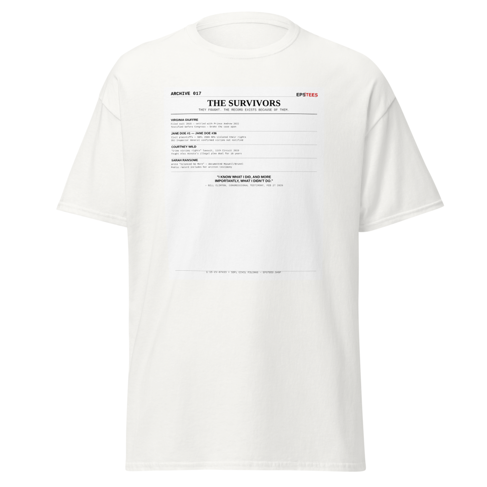 ARCHIVE 017 — Survivors White T-Shirt