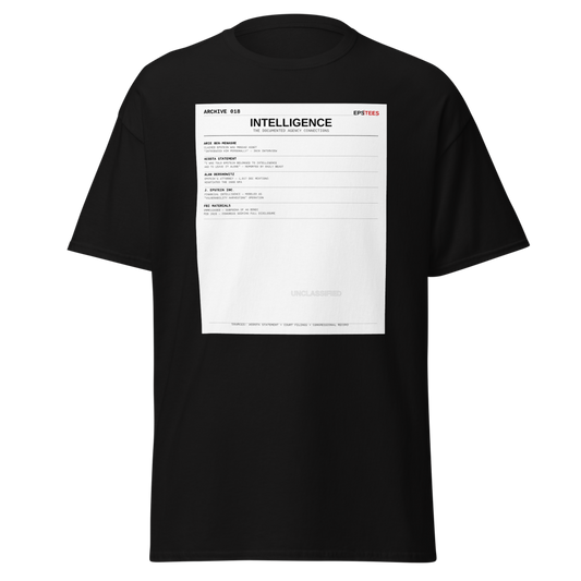 ARCHIVE 018 — Intelligence Black T-Shirt